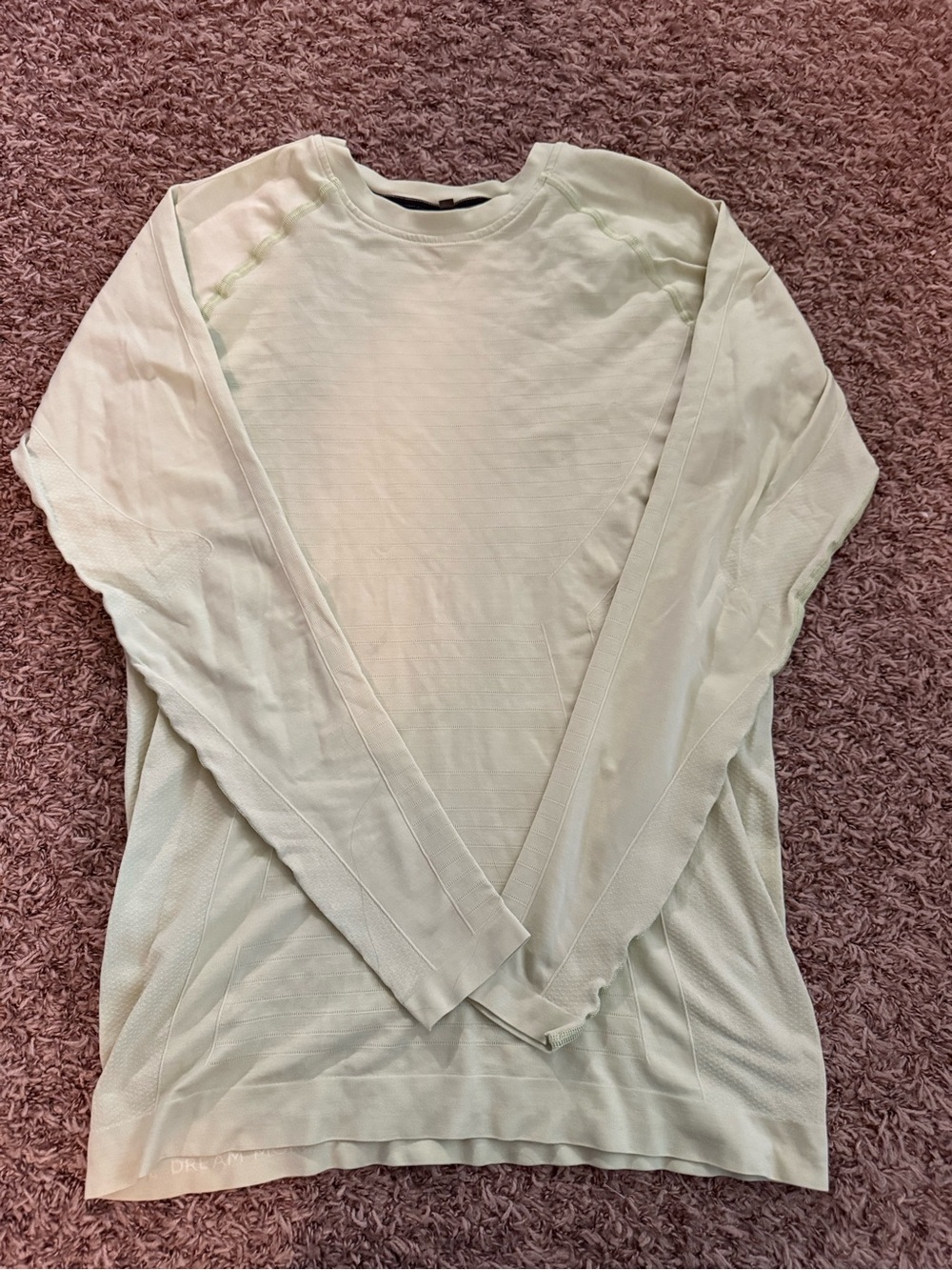 Alphalete Pale Mint Long-Sleeve Crew Neck Top